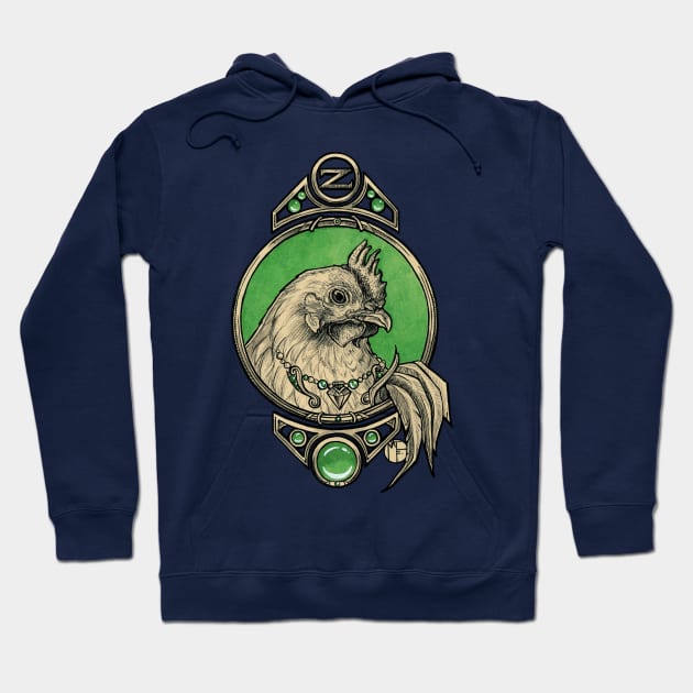 Return to Oz - Chicken Hoodie by Nat Ewert Art